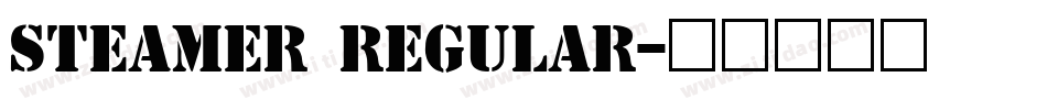 Steamer Regular字体转换